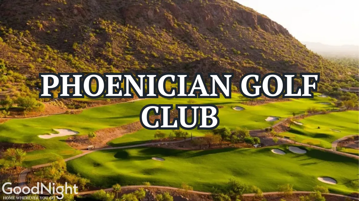 A beautifully maintained golf course stretches into the distance, framed by lush greens, sand bunkers, and a dramatic mountain backdrop. The late afternoon sun casts a warm glow over the scene, inviting both novice and seasoned golfers to enjoy the course. Groups of players can be seen on the fairway, and the tranquil setting evokes a sense of leisurely outdoor fun.